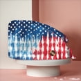 thumbnail image 5 of Independence Day 250th Anniversary Working Cap with Sweatband, Adjustable Patriotic Scrub Hat for Professionals, Dust-Proof Unisex Head Cover July 4th #0192 Sky Blue, 5 of 7
