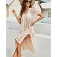 thumbnail image 3 of Bathing Suit Cover Up for Women V-Neck Crochet Beach Cover Up Seethrough Swimwear Swimsuit Cover Up Shermie, 3 of 6
