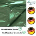 thumbnail image 5 of Moose Supply 15' x 15', 12 Mil PVC Vinyl Heavy Duty Waterproof Tarp Covers, Green, 5 of 7