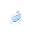 thumbnail image 2 of Square Hole Punch Lever Action Perforated Tool for Paper Craft Scrapbook Cards, Lightweight Design for All Ages And Creative Projects, 1 Hole Punch, 2 of 5