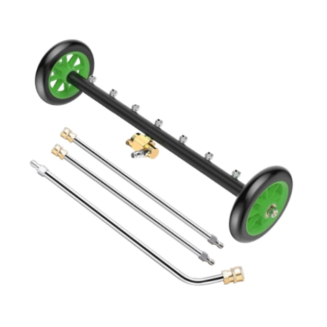 Terraxo Nettoyeur Haute Pression pour Châssis avec Acier Résistant à l'Usure, action de Nettoyage Puissante, Tiges d'Extension Incluses, Roues à Connexion Rapide Adaptées pour l'Entretien des Véhicules, Style surface Extérieure
