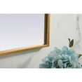 thumbnail image 6 of Elegant Decor Metal Frame Arch Mirror 42x30 Inch in Brass, 6 of 10