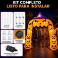 thumbnail image 4 of Inflable Halloween Arco Calabaza Bruja Gigante 3.66m Luz Led, 4 of 10