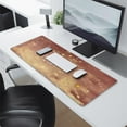 thumbnail image 2 of Large Desk Mat & Mouse Pad - Pink Gold Marble, Laptop Protector, Cute Pink Desk Accessories (31.5x11.8in), 2 of 7