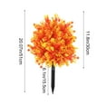 thumbnail image 3 of Outdoor Artificial Flowers, 20-Inch Realistic Faux Silk Plants for Porch Garden Decor, Orange Decorative Plant Bundle, 3 of 6