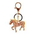 thumbnail image 2 of rygai Key Pendant Ethnic Style Glitter Decoration Zinc Alloy Inlaid Rhinestone Horse Keychain Toy Birthday Gift,Golden, 2 of 7