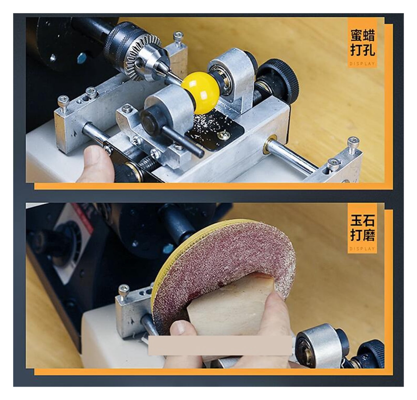 Multi-function Table Grinder, Jade Carving Beads Polishing Beeswax Cutting Small Bead Punching Machine ,Powerhouse Performance