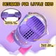 thumbnail image 4 of Patines SULIFEEL para niños ajustables con forma de unicornio cuádruple, color morado, 4 of 7