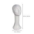 thumbnail image 4 of Wig Head Tall Female Foams Mannequin Head Display Model Head for Hats Display, 4 of 4