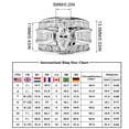 thumbnail image 3 of Silver Rings, Plated Zirconia Ring, Plated Premium Cubic Zirconia Square Ring for Women - Unique Wavy Promise and Fake Wedding Ring, 3 of 7