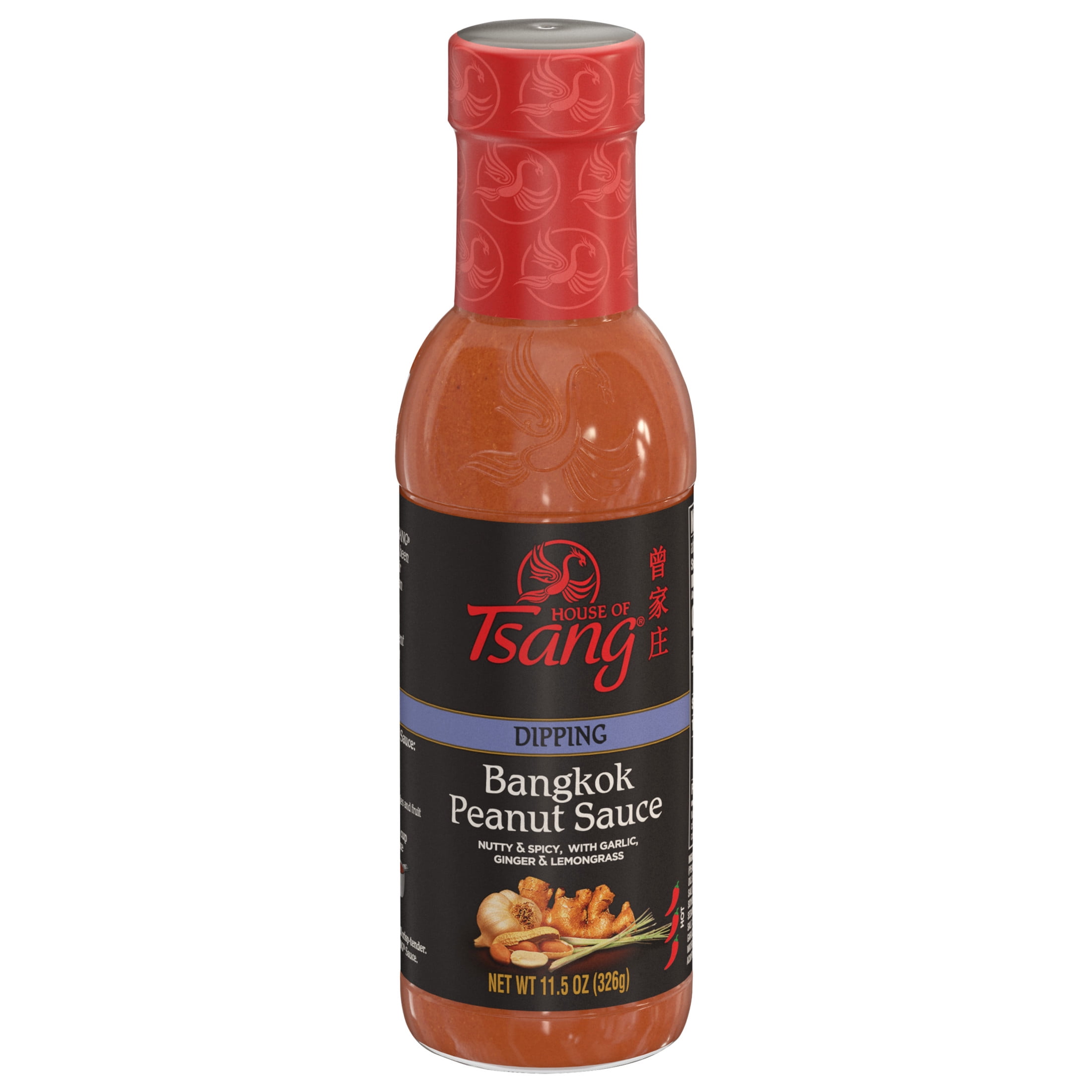 (4 pack) HOUSE OF TSANG Bangkok Peanut Sauce Liquid, Shelf-Stable, 11.5 oz Bottle