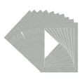 thumbnail image 3 of Light Grey Suede Picture Frame Mat for 17x25 Frames - Fits 14x22 Photos - 10 Mats, 3 of 7