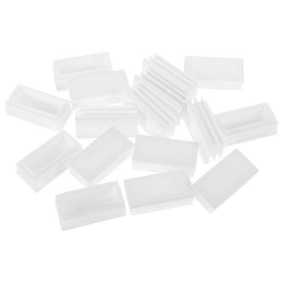DEEPCRAFF Outdoor Chair Leg Protectors 20Pcs White Plastic End Caps for Furniture Legs