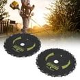 thumbnail image 4 of Weed Saw Blade Kit, Antiseptic Precise Cutting 2pcs 9inx20T Chainsaw Tooth Brush Blade  For Brush Cutters For String Trimmer, 4 of 8