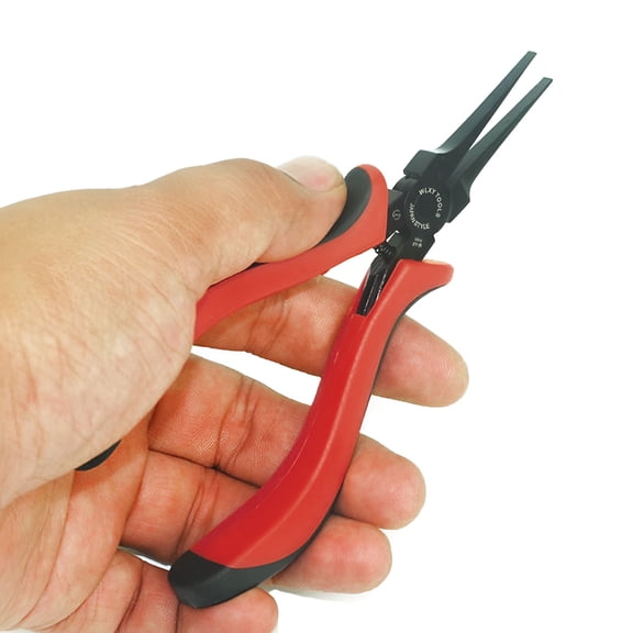 FACEGA 4.5'' Flat Pliers 14cm Jewelry Tweezer Pliers Thin Flat Nose Plier Clamp Tool
