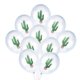 thumbnail image 1 of KAKOWELY 10 globos decorativos con estampado de cactus para fiestas hawaianas, festivales y reuniones (12 pulgadas), 1 of 4