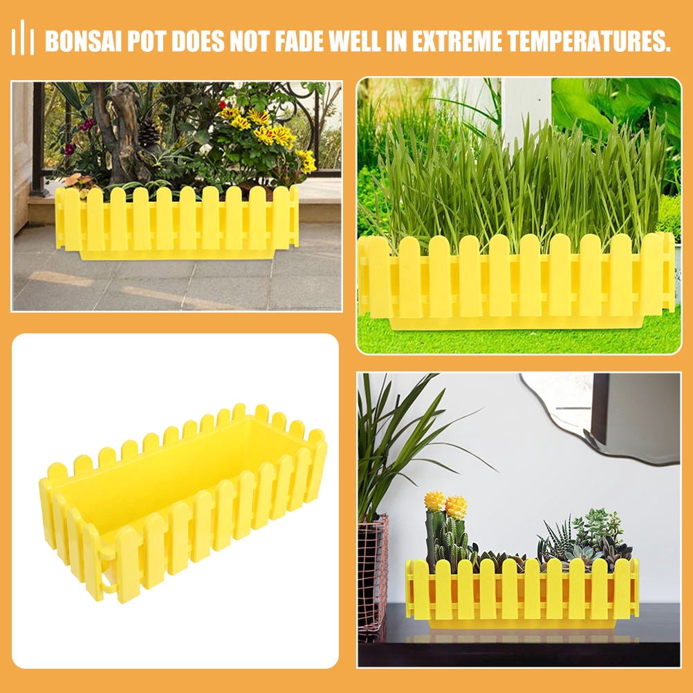 WRISTBIQUE Garden Planters Planter Yellow PP Cultivation Indoor Outdoor 1Pack