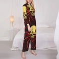 thumbnail image 3 of Sigee Red Skull Spider for Women’s Pajama Sets Long-Sleeved Pjs Sets for Women 2 piece Sleepwear-Medium, 3 of 7