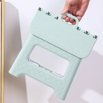 OAVQHLG3B Plastic Folding Stool with Non-Slip Dots, Convenient, Sturdy, and Space-Saving Non-Skid with Extra Stability, Boost to Hard to Reach Places Around The Home and Office