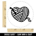 thumbnail image 2 of Yarn Heart Crocheting Self-Inking Rubber Stamp Ink Stamper - Black Ink - Small 3/4 Inch, 2 of 7