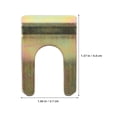 thumbnail image 2 of Raindrops 20Pcs Automotive Hose Clamps Golden U Shaped Wire Retainer for Reliable Car Brake Line Fixing, 2 of 7