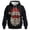Red Black, variant on Santa Face Christmas Hoodie for Men Women, Funny Holiday Pullover Sweatshirt with Beard Glasses Graphic, Ugly Xmas Party Unisex Winter Casual Hoodie Gift