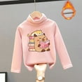 thumbnail image 2 of Byoo Toddler Girls T Shirts Long Sleeve Capybara Book Cat Print Turtleneck Top Girls Autumn Winter Soft Fashionable Apparel, 2 of 4