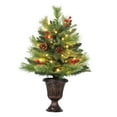 thumbnail image 1 of GloryStar Pre-Lit Tabletop Christmas Tree, Small Xmas Tree with Warm White LED Lights for Holiday, Home, or Office, 1 of 8