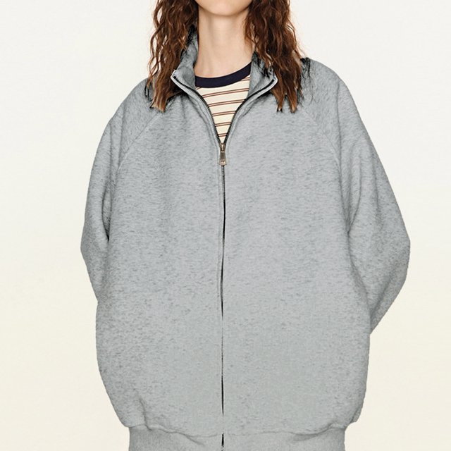 MKLEKYY Veste Matelassée à Enfiler pour Femmes Automne Cardigan Version Hommes et Femmes Hauts Polyvalents Décontracté Double Fermeture Éclair Tendance
