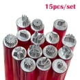 thumbnail image 2 of 15 Pack Reusable Nail Art Stamping Pen Set, Multi‑Shape Metal Pattern Heads Manicure Print Tool, Aluminum Alloy Nail Dotting Stamper for DIY Home Salon Creative Nail Art Decor Supplies, 2 of 7