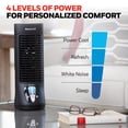 thumbnail image 3 of Honeywell 13 inch Bedroom and Office Black Compact Tower Fan with 4 Speed QuietSet Control, Oscillation and Auto-Off Timer, HYF210B, 3 of 7