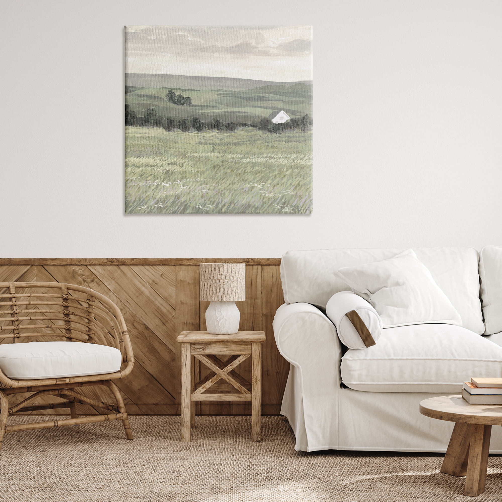 Stupell Industries Scenic Country Charm Landscape & Nature Painting Wrapped Canvas Art Print Wall Art, 36 x 36