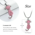 thumbnail image 2 of Pet Crystal Cremation Jewelry for Ashes Memorial Ash Jewelry Keepsake Cat Urn Pendants for Animal Ashes Necklace, 2 of 9