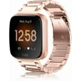 thumbnail image 1 of REQO Bracelet en Métal Compatible avec Fitbit Versa 2 1 et Lite Édition, Bracelet de Remplacement en Acier Inoxydable Solide, 1 of 8