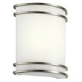 thumbnail image 2 of 11319NILED Kichler Lighting 1 Light Wall Sconce - with Utilitarian inspirations - 10.75 inches tall by 9.5 inches wide-Brushed Nickel Finish, 2 of 2