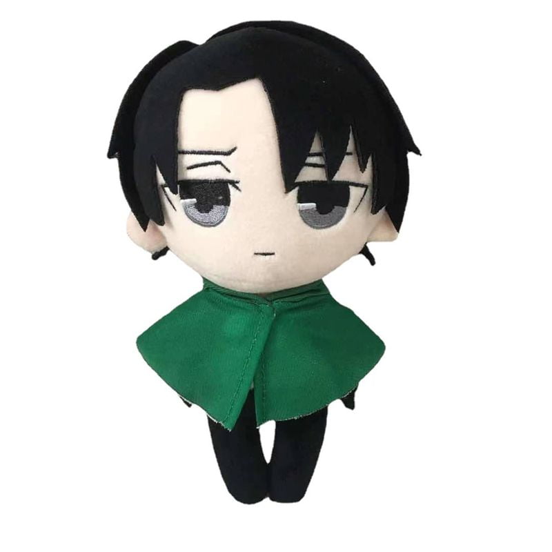 SHIYAO Attack on Titan Plush Toy Levi Soldiers Cosplay Plush Cute Stuffed Anime Figure Toy Doll