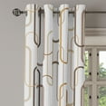 thumbnail image 3 of Ambesonne Grommet Curtain, , 50"x60", Taupe Tan and Coconut, 3 of 5