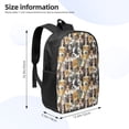 thumbnail image 2 of Xecao Cute Dog print Travel Backpack, Large Computer Backpack for Men Women, College School Rucksack Book Bag, 2 of 5