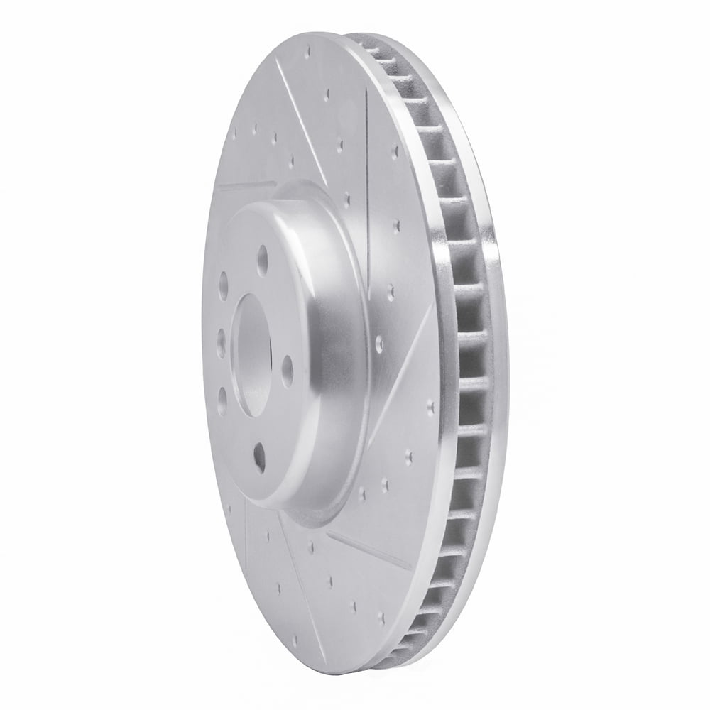 Dynamic Friction Company 631-31133D DFC Brake Rotor - Drilled And Slotted - Silver
