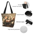 thumbnail image 4 of Easygdp Vintage Peonies Rustic Charm Bolso de Hombro para Mujer, Bolso Bandolera y Cartera de Mano Elegante para Uso Diario, 4 of 6