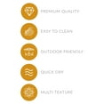 thumbnail image 6 of Oksana Quick Dry Indoor Outdoor Rug Easy to Clean for Patio and Deck, 8 ft x 11 ft, 6 of 8