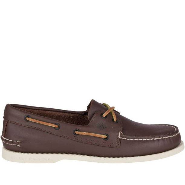 Sperry Men s A O 2 Eye Boat Shoe in Brown 5.5 Walmart
