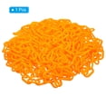 thumbnail image 3 of Unique Bargains 0.2' Diameter 33Ft Length Plastic Chain Barrier Safety Link Chain Stanchion for Crowd Control, Orange, 3 of 5