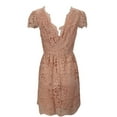 thumbnail image 2 of ERIN Women's Peach Lace Dress, Pink, 6, 2 of 2