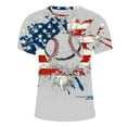 thumbnail image 4 of UVEASISHA Mens Big and Tall 4th of July Shirts,Independence Day Shirts for Men American Flag Print T-Shirts Patriotic Short Sleeve T-Shirt Festivel Round Neck Graphic Tees Muscle Tops 2025, 4 of 5