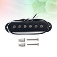 thumbnail image 2 of Tineasur Electric Guitar Single Coil Pickup Black Guitar Accessories Easy to Install, 2 of 6