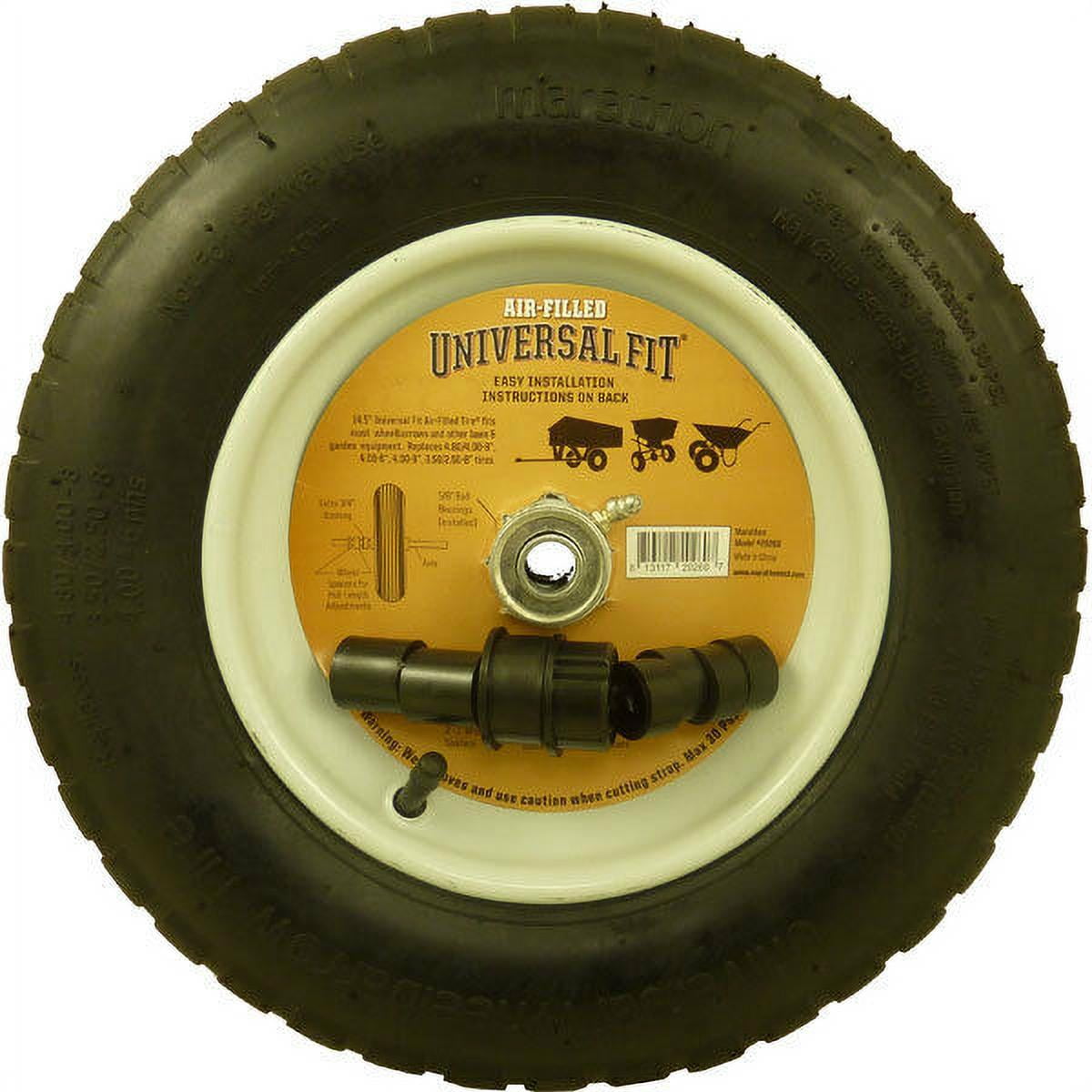 4.00-6" Pneumatic Tire on Wheel 5/8" Bore Hole Air Filled 