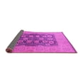 thumbnail image 2 of Ahgly Company Indoor Round Oriental Pink Traditional Area Rugs, 7' Round, 2 of 4