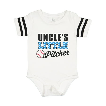 

Inktastic Baseball Uncles Little Pitcher Gift Baby Boy Bodysuit