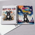 thumbnail image 4 of Happy New Year with French Bulldog Fireworks Holiday Xmas Winter 2025 Spiral Bound Journal Dog Lover Gifts 5x7in Spiral Notebook - 00025, 4 of 5